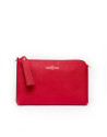 Red Saffiano leather Lisa Clutch 