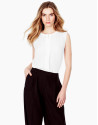 Beige pleated top