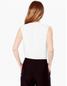 Beige pleated top