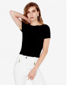 Black ribbed sweater