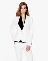 Blazer blanca lino