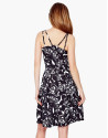 Vestido pliegues negro