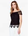 Off white lace top with  lace 