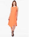 Vestido asimétrico naranja