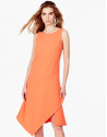 Orange asymmetric dress