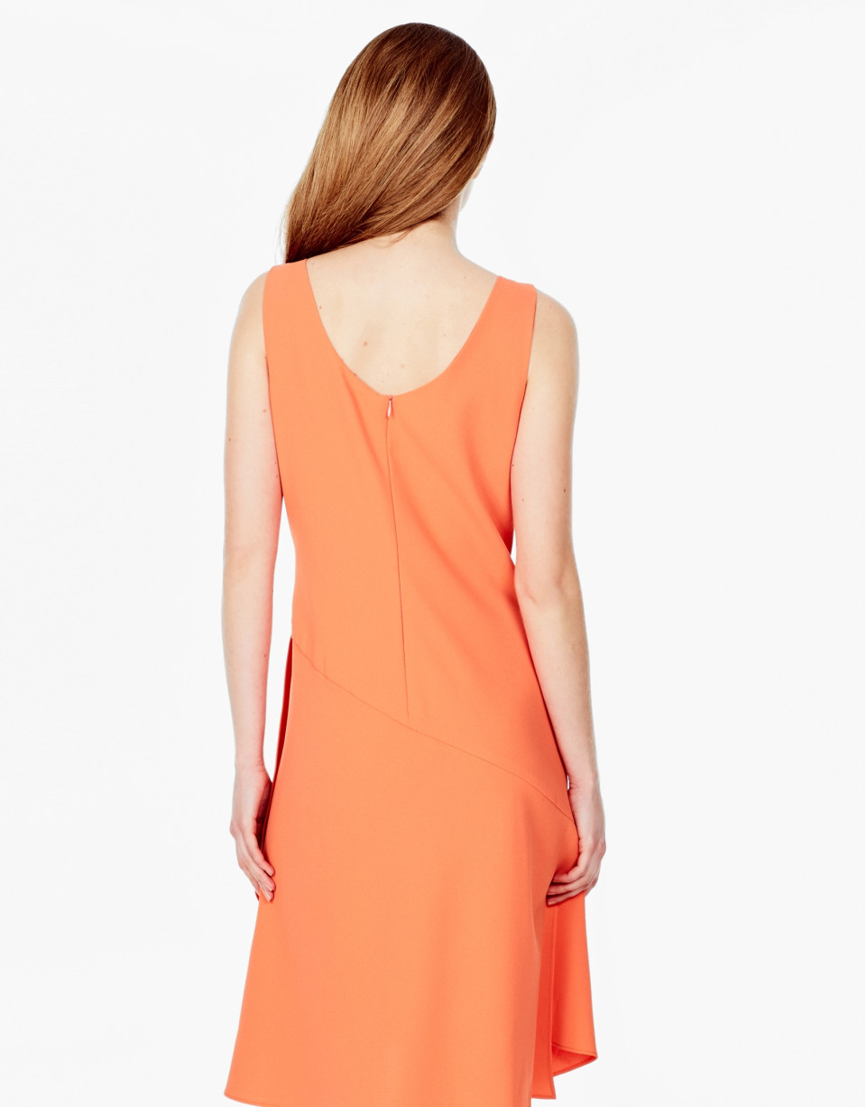 Vestido asimétrico naranja