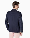 Navy blue structured sports coat