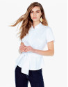 White shirt with bow