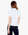 White shirt with bow