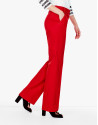 Coral straight pants