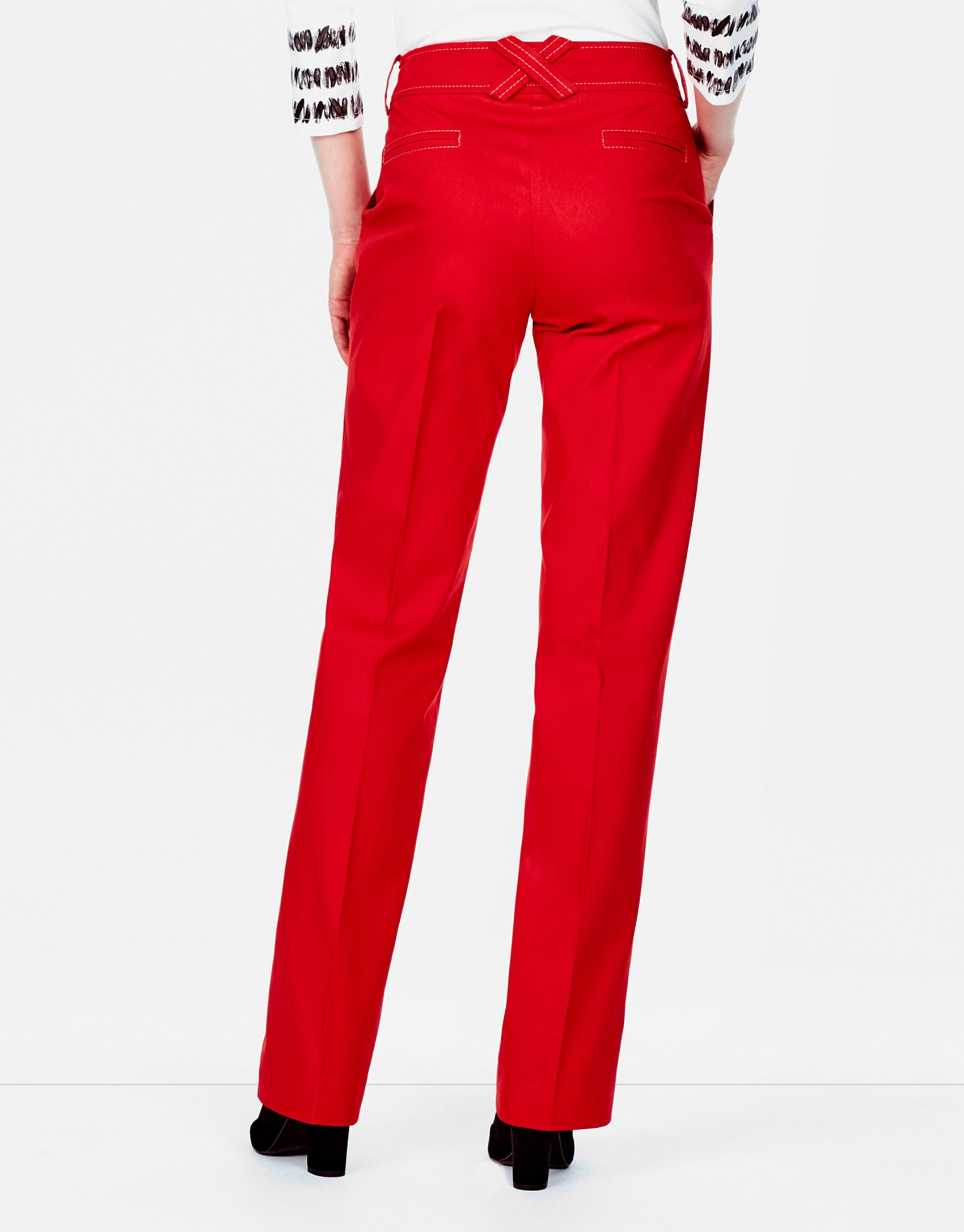 Coral straight pants