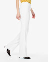 Pantalón crepe blanco roto