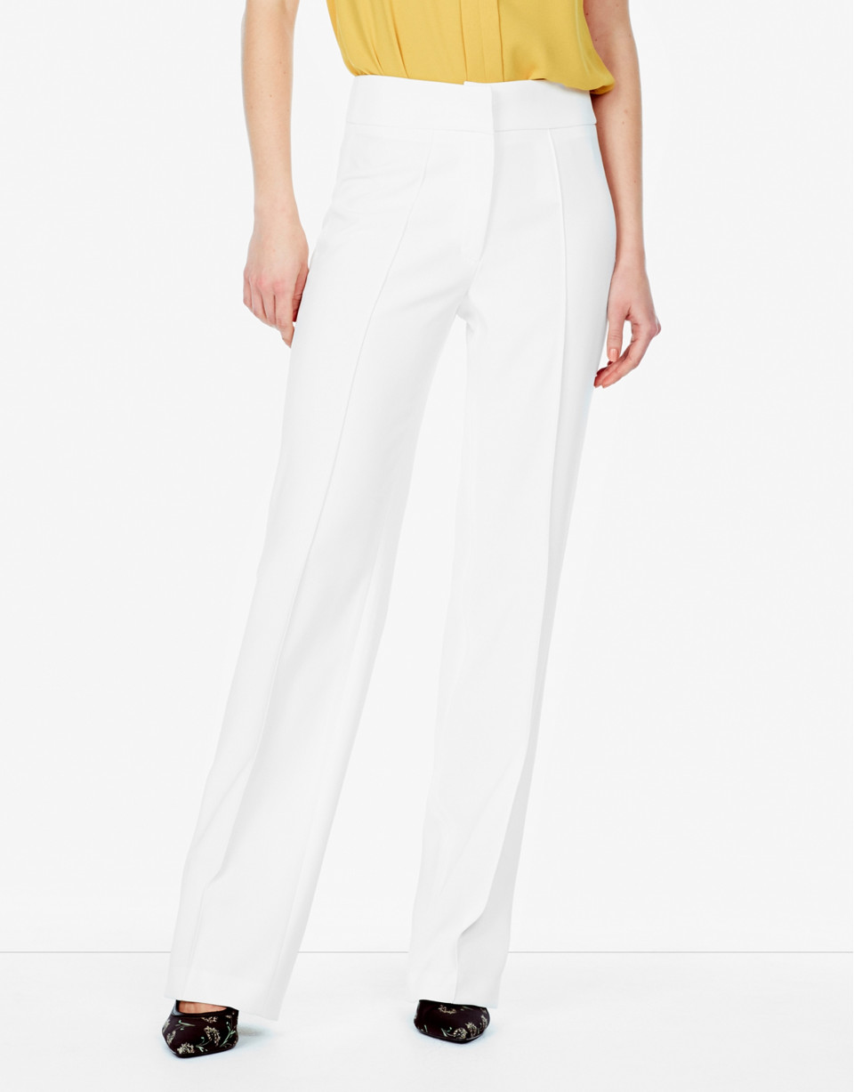 Off white crepe pants