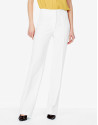 Pantalón crepe blanco roto