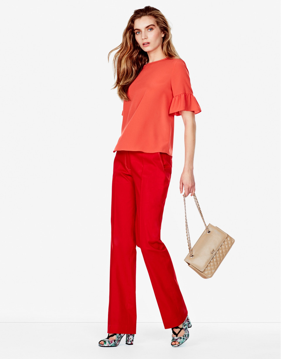 Orange top with full sleeves