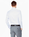 Camisa vestir slim fit dibujo malva