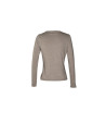 Round neck fitted cardigan
