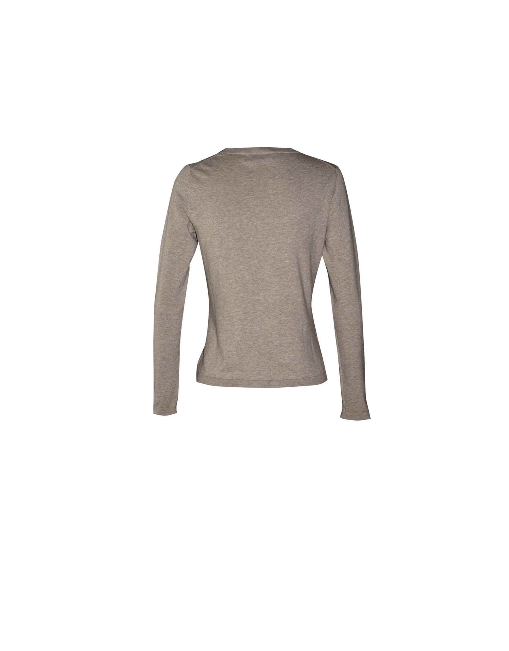 Round neck fitted cardigan