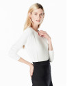 White sweater with square neck