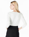 Jersey cuello caja blanco