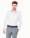 Camisa vestir slim fit dibujo malva