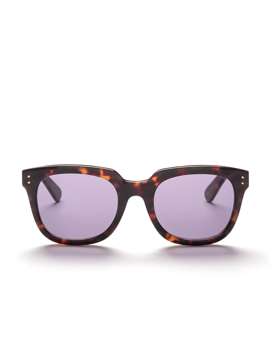 Gafas de sol pasta marrón tortuga cuadradas