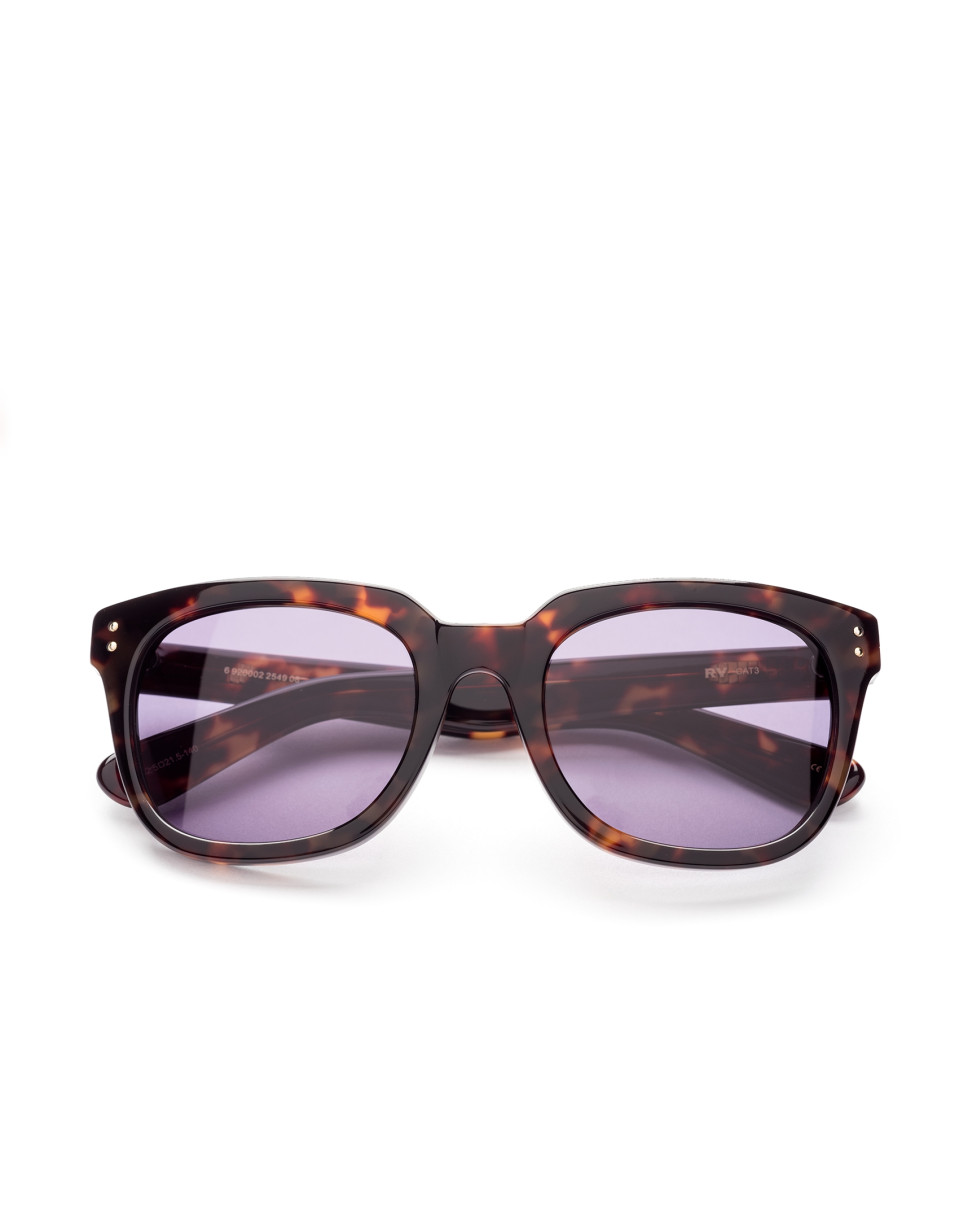 Gafas de sol pasta marrón tortuga cuadradas