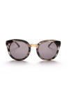Gray marbled cat's eye sunglasses