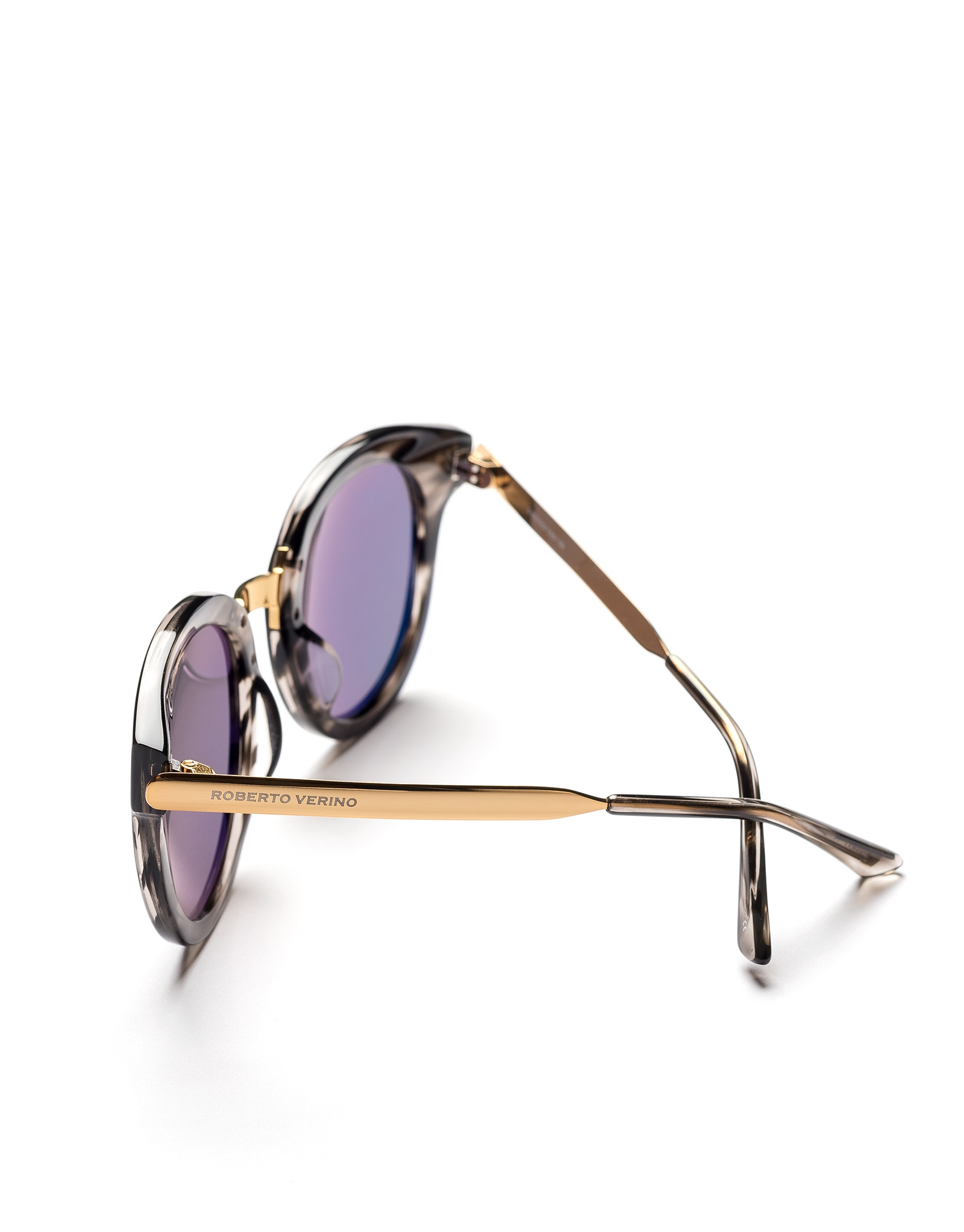 Gray marbled cat's eye sunglasses