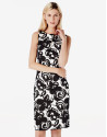 Vestido estampado fantasía negro