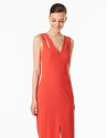 Long orange dress
