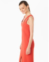 Vestido largo naranja