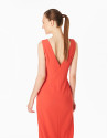 Vestido largo naranja