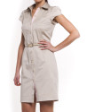 Short sleeve shirtwaist dress 