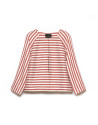 Striped short jacket