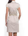 Short sleeve shirtwaist dress 