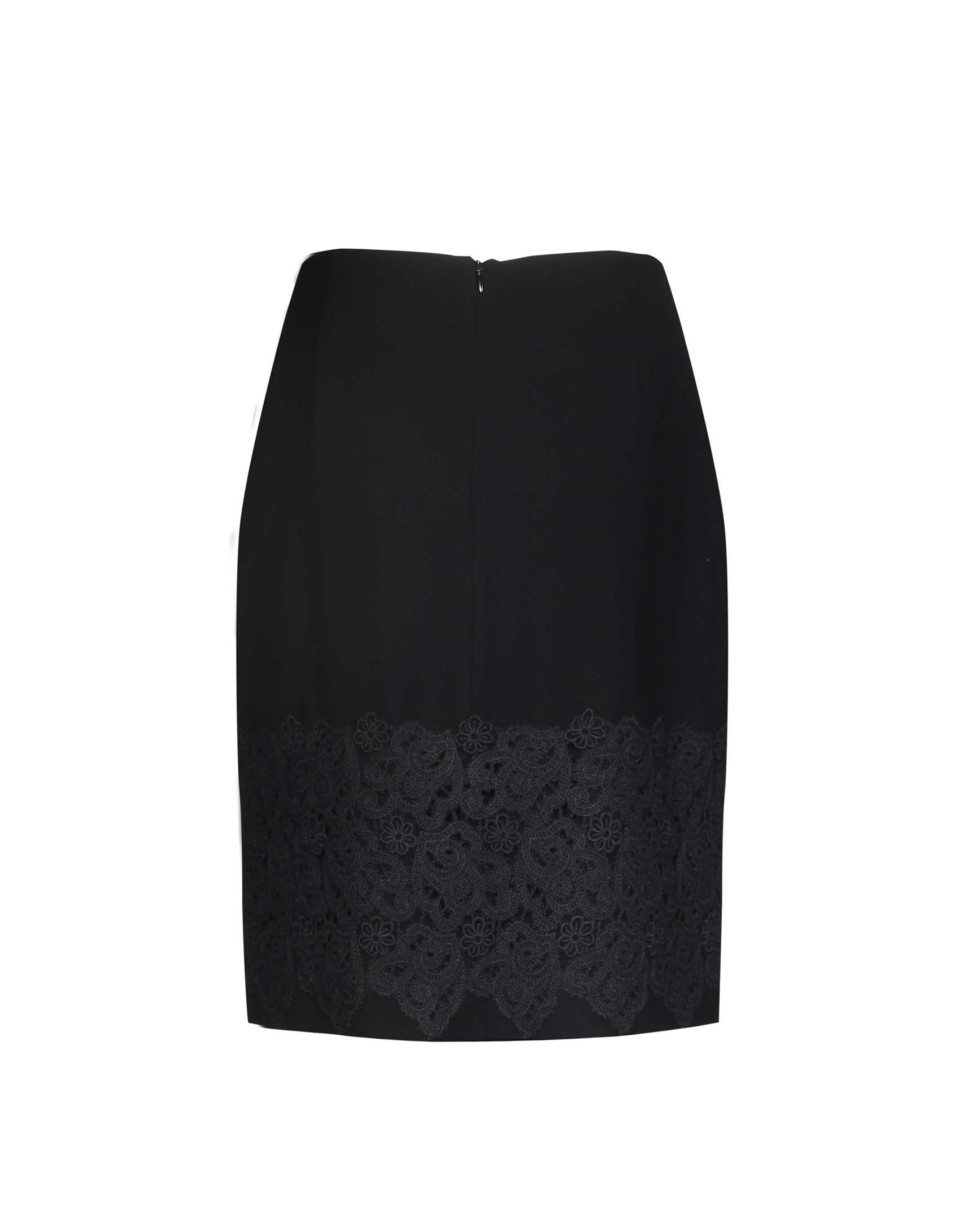 Black straight skirt