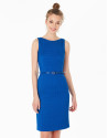 Vestido jacquard azul