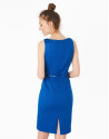 Blue jacquard dress