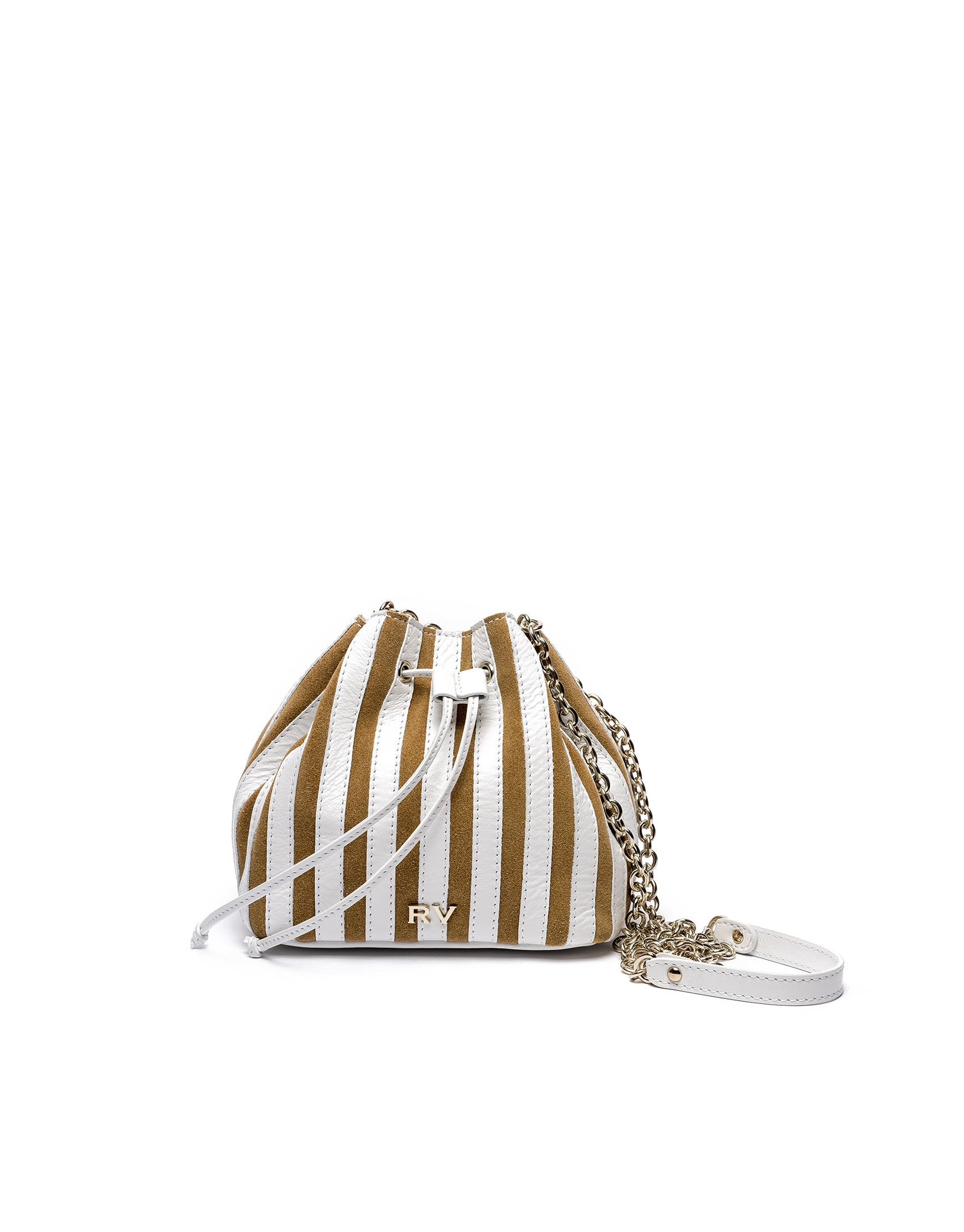 White/beige Saint Germaine bouquet bag