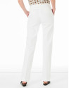 White straight pants