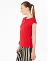 Camiseta sin mangas roja