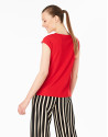 Camiseta sin mangas roja