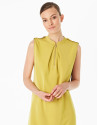 Vestido trabillas verde pistacho