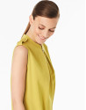 Vestido trabillas verde pistacho