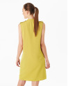 Pistachio green dress with belt loops