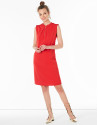 Vestido trabillas rojo