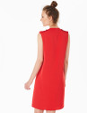 Red dress with belt loops