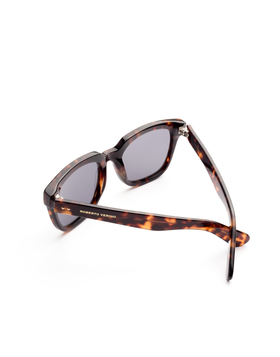 Gafas de sol pasta marrón tortuga lentes espejo