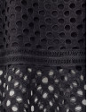 Black godet lace skirt